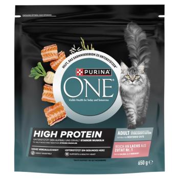 Purina ONE High Protein száraz macskatáp magas fehérjetartalommal - lazac 650 g kép