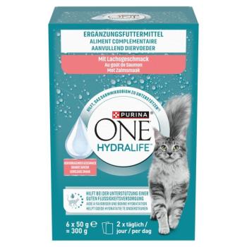 Purina ONE Hydralife alutasakos macskaeledel - lazac 6 x 50 g kép
