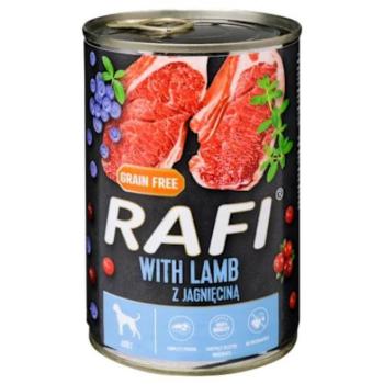 Rafi kutya pástétom bárány, vörös- és kék áfonyával konzerv 12x400g