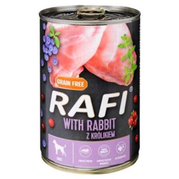 Rafi kutya pástétom nyúl, vörös- és kék áfonyával konzerv 12x400g kép