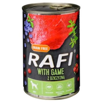 Rafi kutya pástétom vad, vörös- és kék áfonyával konzerv 12x400g kép