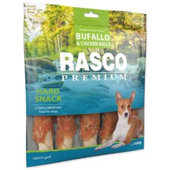 Rasco Premium csemege bivalybőr csirkehúsba csomagolva, rudak L 500g kép