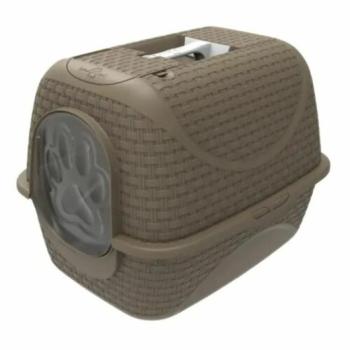 Rattan macska WC, barna, 42 x 50,5 x 40 cm kép