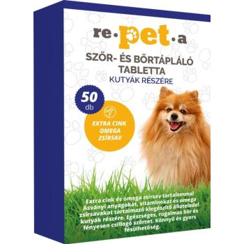 Repeta szőr- és bőrtápláló tabletta kutyáknak 50 db kép