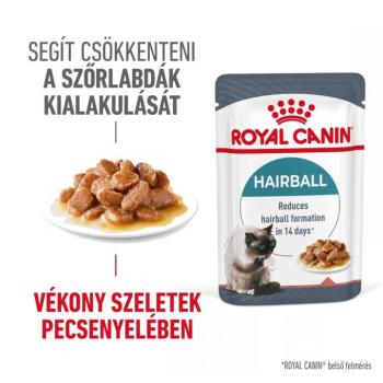 Royal Canin Hairball Care - szószos nedves táp felnőtt macskák részére a szőrlabdák könnyebb eltávozásáért 12 x 85 g kép
