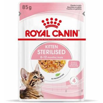 Royal Canin Kitten Sterilised in jelly 12x85 g kép