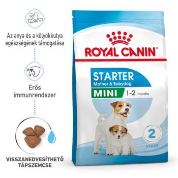 Royal Canin Mini Starter - száraz táp vemhes szuka és kistestű kölyökkutya részére 8 kg kép