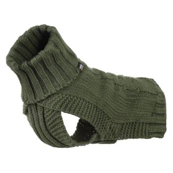 Rukka Wooly kötött pulóverer kutyáknak, olívazöld, M: 38cm háthossz kép