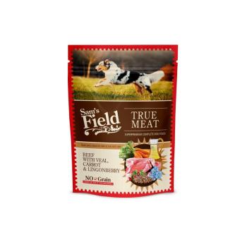 Sam's Field True Meat Beef with Veal, Carrot & Lingonberry alutasakos eledel 260 g kép