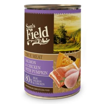 Sam's Field True Meat Salmon & Chicken with Pumpkin konzerves eledel 24 x 400 g kép
