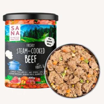 SANAdog Marha édesburgonyával, almával és brokkolival 400g (üveges)