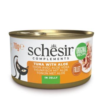 24x70g Schesir Complements tonhal & aloe vera aszpikban nedves macskatáp kép