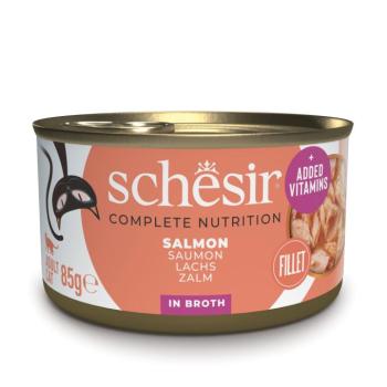 24x85g Schesir Complete Nutrition Filet lazac nedves macskatáp kép