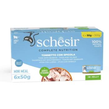 Schesir Multipack tuna with sea bass in jelly 6x50 g