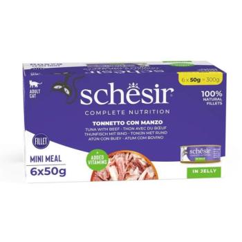 Schesir Tuna with beef in jelly 6x50 g kép