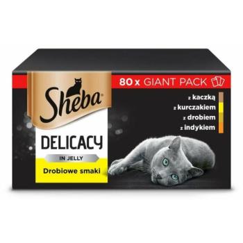 Sheba Delicacy in jelly poultry 80x85 g kép