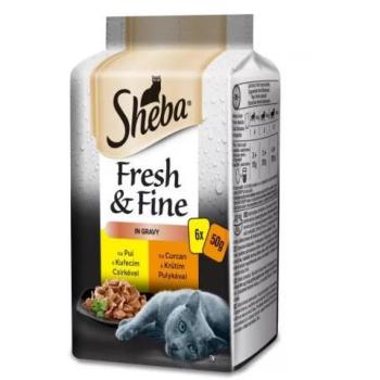 Sheba Fresh & Fine in sauce with chicken & turkey 6x50 g kép