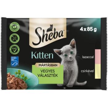 Sheba Kitten salmon & chicken 4x85 g kép