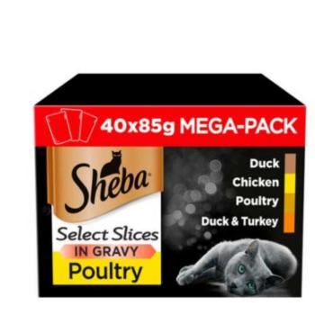 Sheba Select Slices in gravy poultry 40x85 g