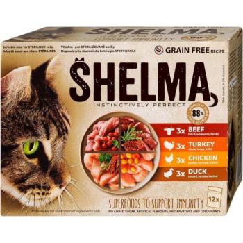 Shelma Beef/turkey/chicken/duck 12x85 g kép