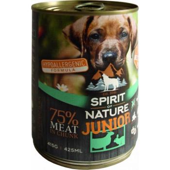 Spirit of Nature Dog konzerv Junior Bárányhússal és Nyúlhússal 6x415g kép