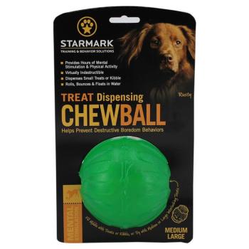 Starmark Treat Dispensing Chew Ball kutyajáték - M/L-méret: kb. Ø 9 cm kép