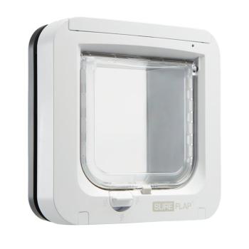 SureFlap mikrochipes macskaajtó, szürke/fehér kép