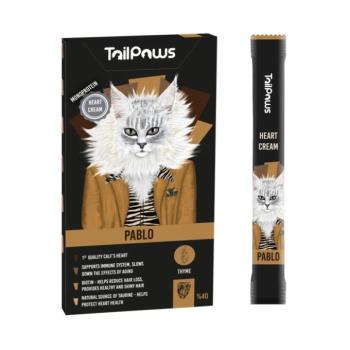 TailPaws Pablo krémes jutalomfalat macskáknak - baromfiszív, kakukkfű 5 x 15 g kép