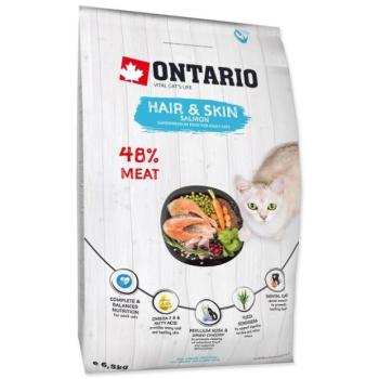 Takarmány Ontario Cat Hair & Skin 6,5 kg kép