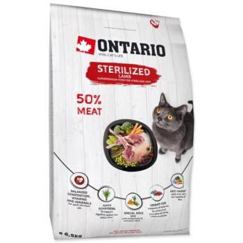 Takarmány Ontario Cat sterilizált bárány 6,5 kg kép