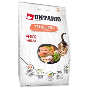 Takarmány Ontario Cat sterilizált lazac 2kg kép