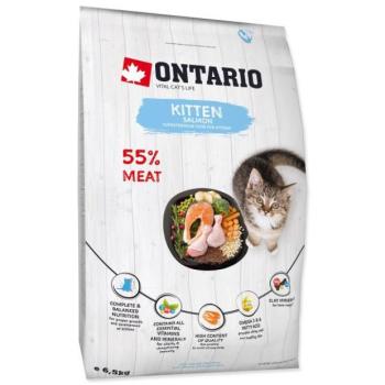 Takarmány Ontario Kitten Salmon 6,5 kg kép