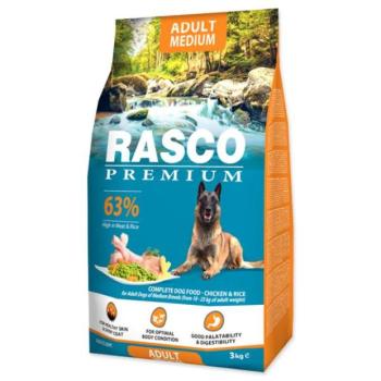 Takarmány Rasco Premium Adult Medium csirke rizzsel 3 kg kép