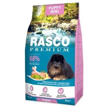 Takarmány Rasco Premium Puppy Mini csirke rizzsel 3 kg kép