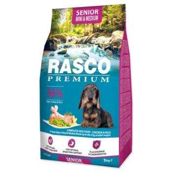 Takarmány Rasco Premium senior Mini & Medium csirkehús rizzsel 3 kg kép