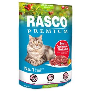 Takarmány Rasco Premium Sterilizált marhahús áfonyával és kapucinnal 0,4 kg kép