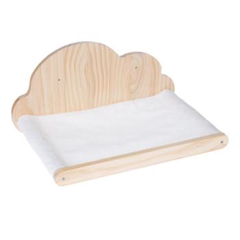 TIAKI Cloud macska függőágy macskáknak, fehér, H 48 x Sz 30,5 x M 30 cm kép