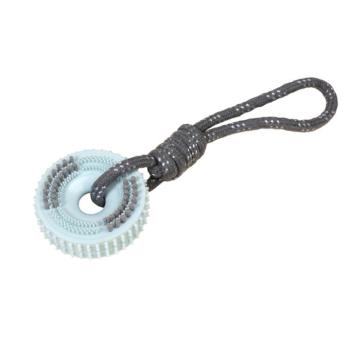 TIAKI noppos kerék kötéllel rágójáték kutyáknak, Kb. H30xSz9xM4cm kép