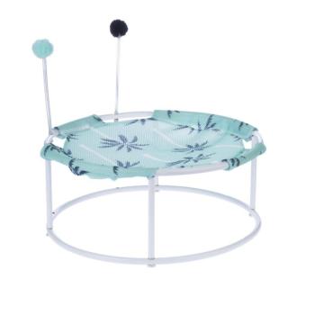 TIAKI pálmafás napozóágy pompomokkal macskáknak - Ø 45 x M 19 cm kép