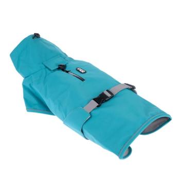 TIAKI Teal kutya esőkabát, kb. 60cm háthossz kép