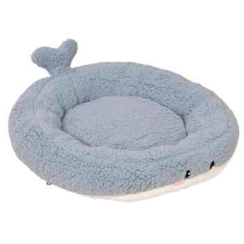 TIAKI Teddy Whale háziállat fekhely kutyáknak és macskáknak - M méret: Ø 60, x M 15 cm kép