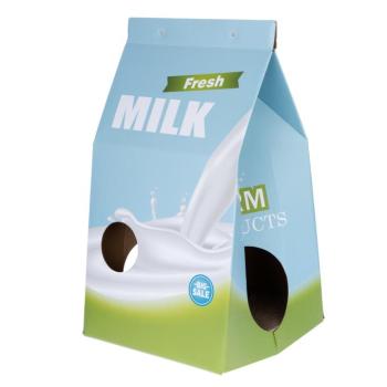 TIAKI tejesdoboz macskabújó és kaparóbútor macskáknak, H33xSz31xM55cm kép