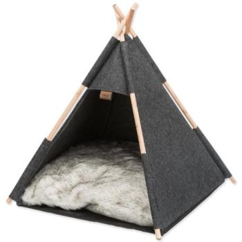 Tipi barlang, filc, 55 × 65 × 55 cm, antracit kép
