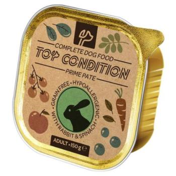 Top Condition alutálkás kutyaeledel nyúl-spenót 10x150g kép