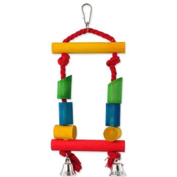Toy Bird Jewel fahinta kötéllel, színes 25cm kép