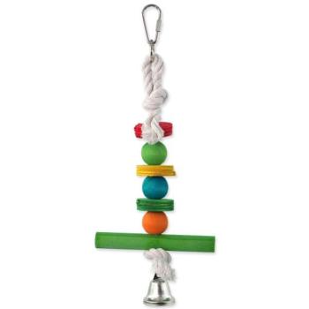 Toy Bird Jewel függő fa trapéz csengővel 30cm kép