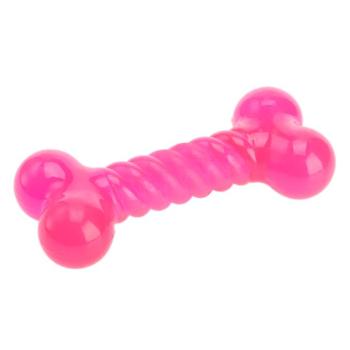 TPR csont kutyajáték, pink, 2db kép