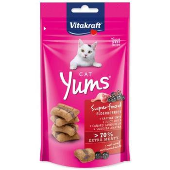Treat Vitakraft Cat Yums Superfood kacsa bodzával 40g kép