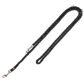 Trixie Cavo állítható póráz kutyáknak, fekete, H 200cm, Ø 18mm kép