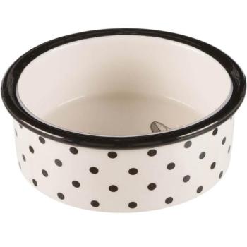 Trixie Ceramic Bowl - kerámia tál (macskaminta, fehér-fekete) macskák részére (0,3l /Ø12cm) kép